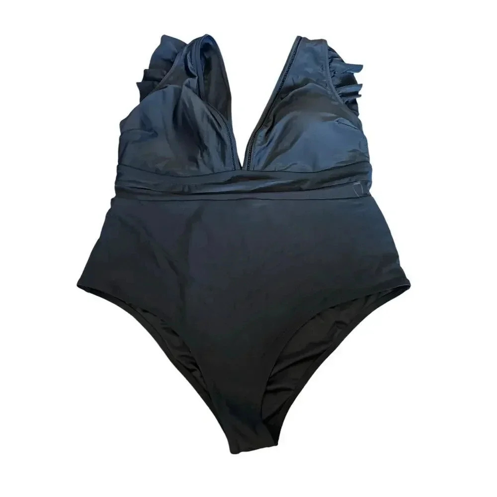 NWT Cupshe Black One Piece Swimsuit Size 3X